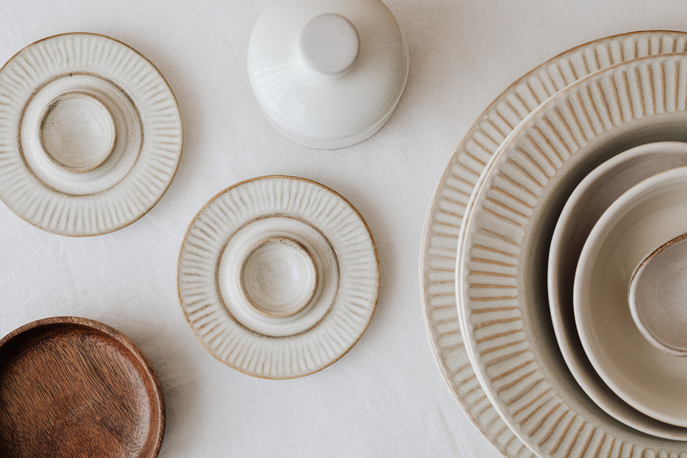 Ceramic Plates on the Table